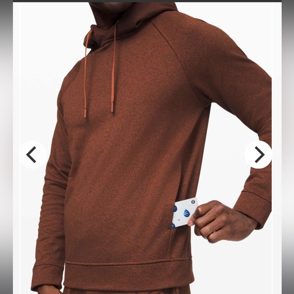 $118 Lululemon City Sweat Pullover Hoodie *Thermo Heathered Dark Terracotta - Picture 5 of 13